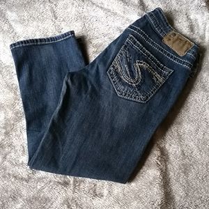 Silver jeans capri pants